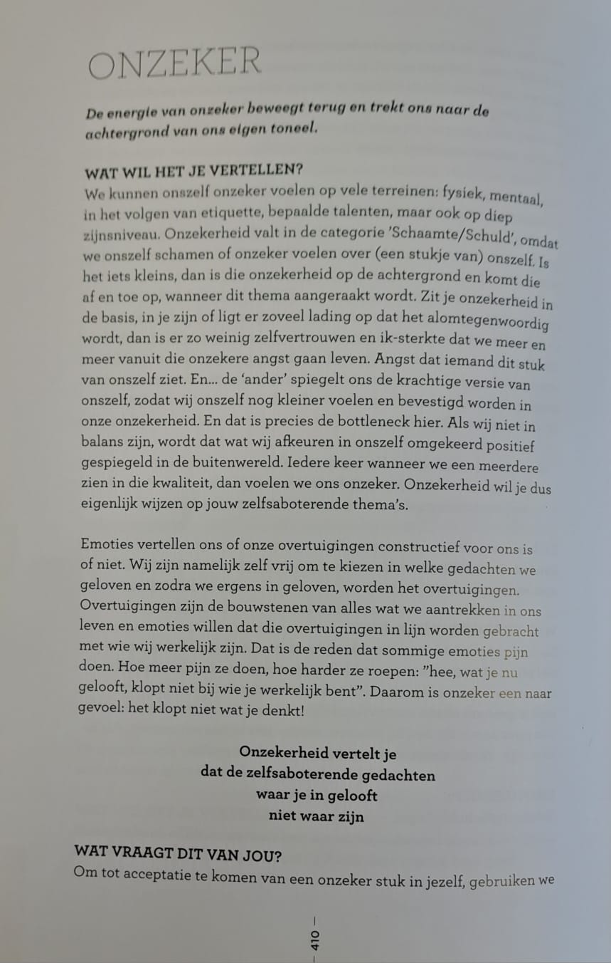 Bladzijden uit het boek over onzekerheid